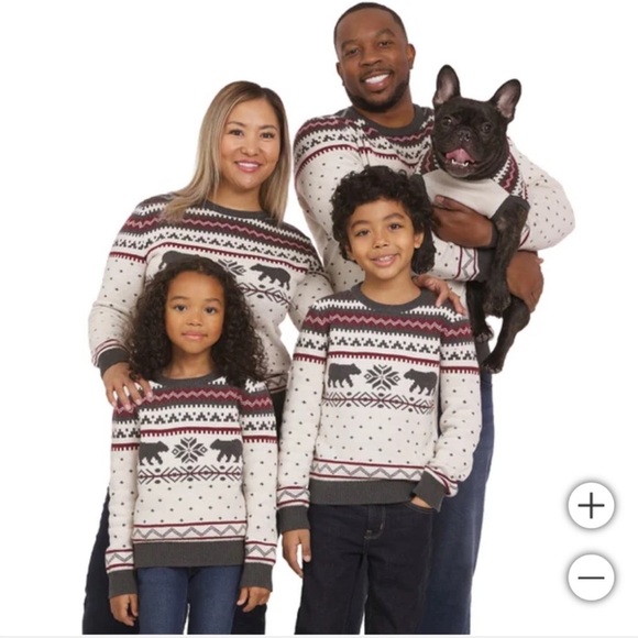 NWT Lands End Family Holiday Sweater for Pets - size XL - Picture 8 of 8